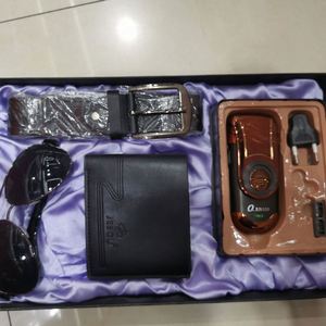 <b>Leather</b> Belt Purse Perfume Keychain Pen Rosary <b>Bracelet</b> Quartz Watch Customlogo Gift Set Valentine's Day Gifts for Boys - Product Image 4