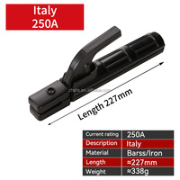 Léger industriel 200A tête fermée accessoires de soudage italiens Stinger V porte-électrode-laiton fer cuivre 250A courant