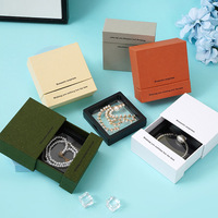 Nouvelle boîte d'emballage rectangulaire pour bijoux en carton épais de 2 mm de la marque JY, boîte pour boucles d'oreilles, bagues, colliers
