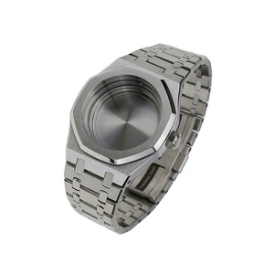 Piezas de reloj de acero inoxidable, 316L, 20ATM, compatible con SKX007, NH35, NH36, movimiento <span class=keywords><strong>sin</strong></span> anillo, funda con juego de reloj de pulsera, novedad - Product Image 1