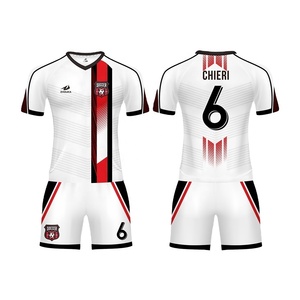 Conjunto de Uniforme de Fútbol Personalizado para Hombre, con Nombre de Equipo, Transpirable, Impresión Digital, Poliéster - Product Image 1
