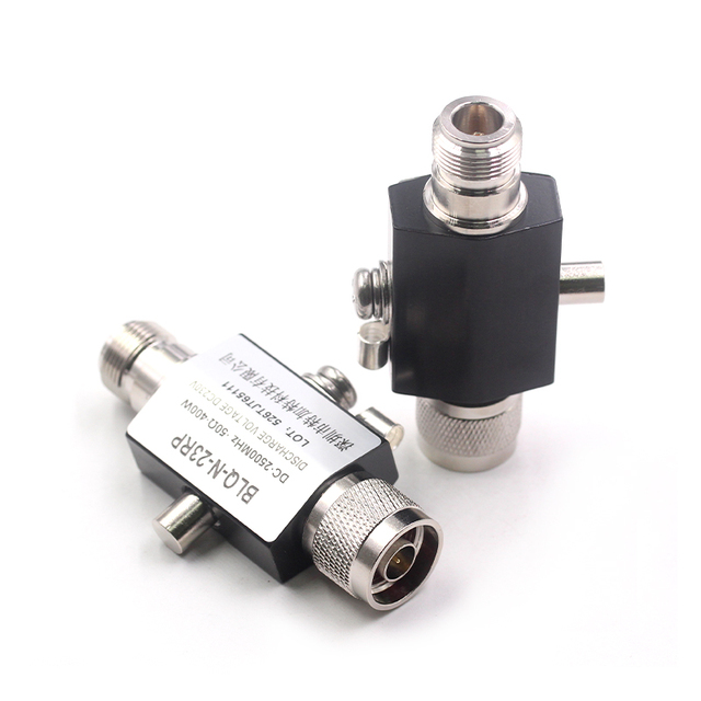 N-KK-23R N-JK-23RP RF Lightning Protector N Type Coaxial Surge Arrester DC-3GHz DC-2.5GHz