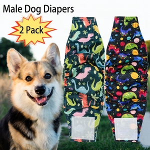 Wraps pour chiens mâles de qualité supérieure-Couches pour chiens mâles à haute absorption-Bande ventrale lavable pour l'<span class=keywords><strong>incontinence</strong></span> des chiens mâles et la formation des chiots - Product Image 1