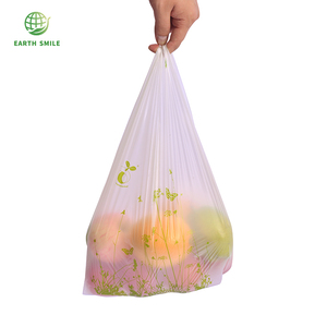 Tee-shirt pliable en plastique biodégradables, sac de courses en rouleau pour boulangers et entrepôts de ferme, vente en gros, - Product Image 2
