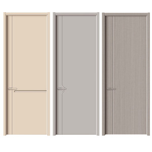 Puerta Interior de Madera Resistente y Duradera, Fabricada con CNC de Alta Gama, Antiarañazos, Insonorizada, para Dormitorio, Cocina, Hogar, Escuela, Villa - Product Image 4