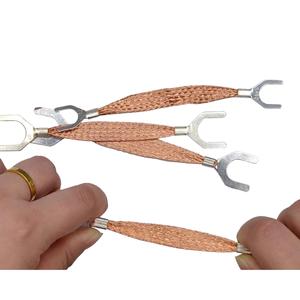 Fil de tresse de cuivre en vrac 2AWG câble de connexion de pont en forme de U/O 35mm ² tresse de câble de batterie en cuivre avec cosse de borne - Product Image 2