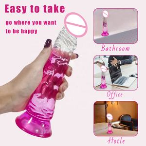 Yanse Crystal Gode Sex Produkte Riesiger Riemen auf Dildos Starke Saugkraft Erotische Muschi Weiches Gelee Penis Realistische Dildos Für Frauen - Product Image 3