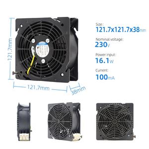 Ventiladores axiales de plástico para refrigeración de gabinetes Rittal, ebmpapst DV4650-470, 230V CA, 12038, 50HZ, 17.7W - Product Image 2
