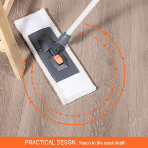 HOLAMOPA Balai Plat Réglable 2 Coussinets Lavables Poteau en Fer Conception Légère - Product Image 2