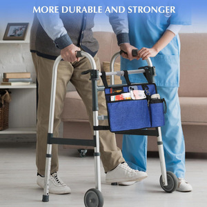 Bolsa para andador con almacenamiento lateral, gran capacidad, tela Oxford colgante para andadores y sillas de ruedas - Product Image 2