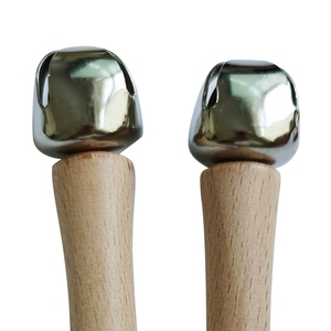 Campanas de mano de madera con un solo timbre, instrumento de percusión Orff para niños, para entrenamiento sensorial y de ritmo. - Product Image 4