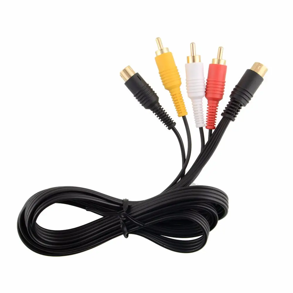 S-Video AV RCA Cable de audio y video para Saturn SS