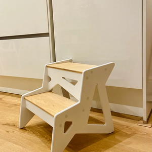 Taburete de madera moderno para dormitorio de niños pequeños y accesorio de baño para escuela de jardín de infantes y granja-Camas para niños - Product Image 1