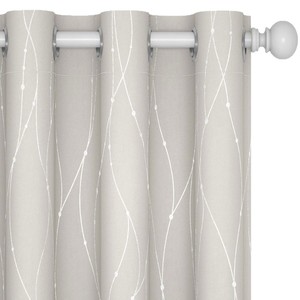 Nhà Máy Trực Tiếp Chất Lượng Cao Bạc-empossed Màn Tốt Sọc Rèm Cửa Tuyệt Vời Cho Cuộc Sống Ngoài Trời Trang Trí Nội Thất Valances - Product Image 5