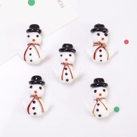 GP1074 Perles en verre soufflé à la main, colorées et mignonnes, pour boîte cadeau de Noël, Père Noël, bonhomme de neige, sapin de Noël, pour la fabrication de bijoux DIY