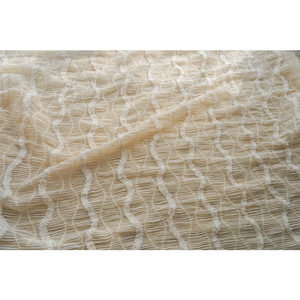 Tela de Chifón Crepé con Flecos Borrosos, Bordado y Bordes de Encaje, Tela de Chifón Plisada, Textil Romántico para Confección de Vestidos - Product Image 5