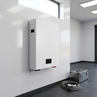 Batterie de stockage domestique hybride LiFePO4 haute capacité 5,12 kWh, système d'alimentation CA mural avec onduleur solaire CAN pour la sauvegarde sur réseau
