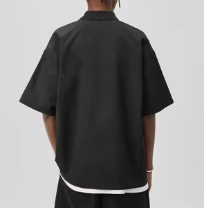 Chemise à manches courtes en coton de haute qualité personnalisée avec boutons <span class=keywords><strong>T</strong></span>-<span class=keywords><strong>shirt</strong></span> rétro à manches courtes pour hommes - Product Image 6