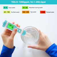 7 dans 1 PH/TDS/CE/ORP/Salinité/S.G /TEMP Mètre Numérique PH Testeur C-600 Testeur De Qualité De L'eau pour L'eau Potable Aquariums PH Mètre