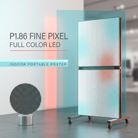 Écran LED pliable Full Color P1.86 4K HDR10 avec CMS basé sur le cloud, affiche portable d'intérieur pour magasin
