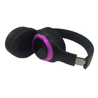 Casque d'écoute Disco silencieux F7 à lumière LED pour fête, vente en gros