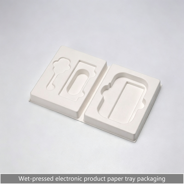 Customized Pulp Molding for Wet-pressed Electronic Product Paper Trays, with Edge-buffering and Shock-absorbing Pulp Linings