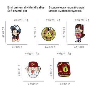 Insignias de dibujos animados populares para niños, <span class=keywords><strong>libro</strong></span> mágico personalizado, ruleta, pines de Anime esmaltados - Product Image 6