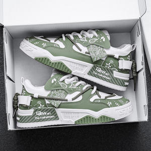 Scarpe da Uomo in Vera Pelle PU, Versatili per Inverno ed Estate, Casual, Sportive, con Suola Spessa e Rialzo, Stile Trendy - Product Image 2