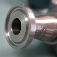 Medidor de flujo de masa Emerson de acero inoxidable 316L Medidor de Coriolis Micro Motion ELITE CMFS015M con abrazadera triple sanitaria