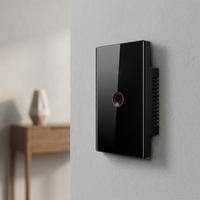 Interrupteur intelligent WiFi de haute qualité Smart Life en verre, commande vocale, luxe, meilleur prix