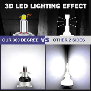<span class=keywords><strong>Nuevo</strong></span> faro Led de 100W de alta potencia modificado de haz Alto y Bajo H7 H4 H11 para coche 360 - Product Image 3