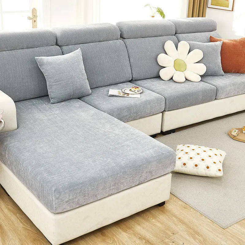 Bán buôn mềm sofa bao gồm cá nhân lớn siêu căng Chenille, đi văng bao gồm, slipcovers đồ nội thất bảo vệ