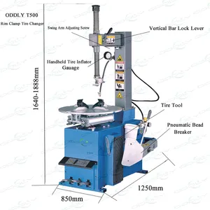 Cambiador de neumáticos semiautomático, máquina de cambio de brazo oscilante, precio de fábrica