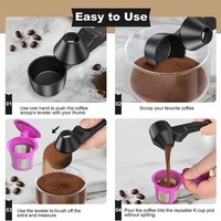 Cuillère doseuse à café créative et portable avec design minimaliste moderne, en plastique, capacité de 15 ml pour la poudre de café