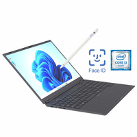 Ordinateur portable de jeu ultra-fin 16 pouces avec écran tactile, processeur Intel I3-8109U, identification faciale, pour la maison, l'école, le bureau, Windows 11