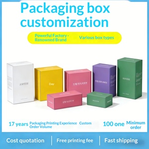 Custom Tuck Top <b>White</b> <b>Boxes</b> with Window Color Print Blind Box Packaging Small Batch Manufacturer - Product Image 2