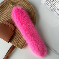 Vente en Gros de Queue de Faux Raton Laveur 20-40cm Moelleux Bon marché Queue de Fourrure de Renard pour Décoration Queue de Fourrure en Peluche