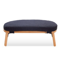 Banc de méditation pliable en bois pour yoga et prière, chaise ergonomique en bambou pour position accroupie Seiza avec coussin moelleux