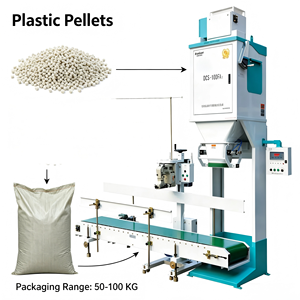 Ewinall DCS-100FA1 Macchina Insaccatrice Semi-Automatica Manuale 50-100kg per Sacchetti Doypack di Riso, Grano, Cereali, Etichettatura e Imballaggio Cartaceo - Product Image 1