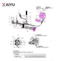 Katup Pilot Kaki Kawasaki 150505020013A B220401000623 Untuk Excavator SANY SY245 Katup Kontrol Kaki Hidrolik Suku Cadang