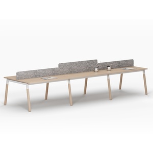 Organizador de Oficina Moderno de Madera, Muebles de Oficina, Separador de Escritorio, Centro de Llamadas, Estación de Trabajo Modular para Seis Personas - Product Image 5