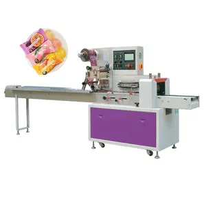 Automatic flow pack sesame candy tamarind candies packing micro machine
