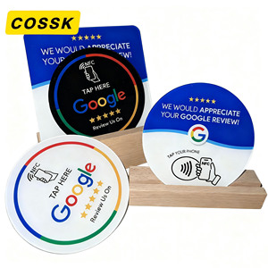 CK Acrylic <span class=keywords><strong>Google</strong></span> tiktok Ins xem xét mã QR PVC bảng Sticker 13.56MHz cảm biến cảm ứng không tiếp xúc cho kinh doanh thông tin phản hồi bộ sưu tập - Product Image 6
