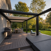Pergola bioclimatique motorisée en aluminium Sweet Home, gazebo à lames orientables, imperméable, pour jardin, terrasse, kit complet sur mesure