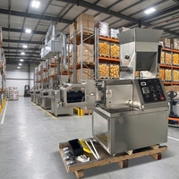 Machine extrudeuse à vis simple en acier inoxydable pour snacks, riz, maïs, farine de maïs et maïs soufflé, capacités 45kg/h, 100kg/h, 150kg/h - Offre Spéciale