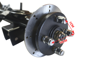 มอเตอร์ไร้แปรงถ่าน 48V 1200W ชุดประกอบเพลาล้อหลัง รถ<span class=keywords><strong>สามล้อ</strong></span>ไฟฟ้า เบรกดรัม <span class=keywords><strong>เพลา</strong></span>ขับ - Product Image 2