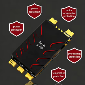 X-cross HV3 Brushless FPV Electronic Speed Controller ESC BL-32-bit 5-12S 60A 80A Plastic Motor Components RC <b>Airplane</b> Parts - Product Image 1