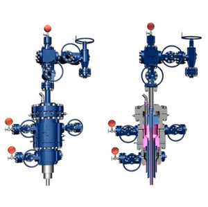 Árbol de Pozo API 6A ESP con Recipiente a Presión para Bomba Sumergible Eléctrica, Presión de Trabajo de 2000-10000 psi - Product Image 2