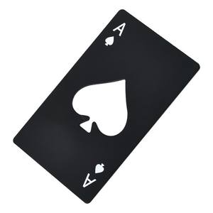 Ouvre-bouteille Ace Of Spades en forme de carte à jouer, 8.6cm x 5.4cm, ouvre-bière en acier inoxydable, outil créatif en forme de carte à jouer - Product Image 4