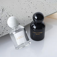 Flacons de parfum de présentation de 50 ml de qualité supérieure en gros, aspect céramique blanc élégant, récipient pour parfum